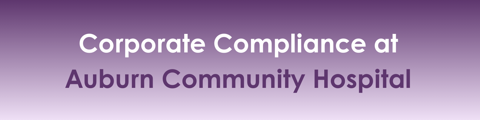 Corporate Compliance Banner 1